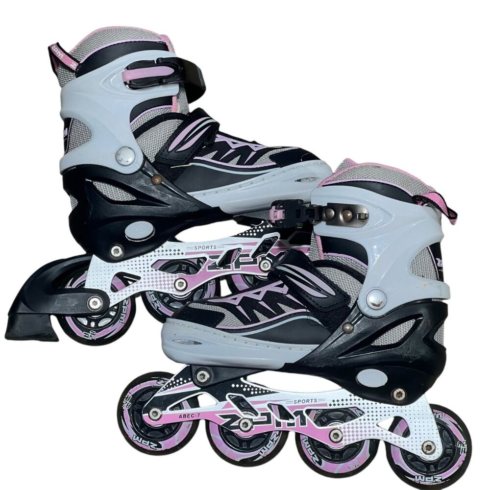 ZPM Sports Adjustable Inline Skates Medium Size For Kids Size 13-3